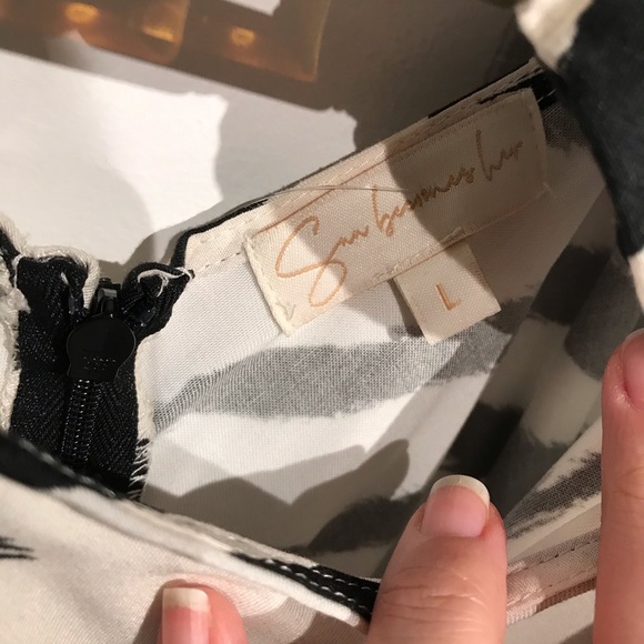 Free People Viscose midi dress NWT - Zebra print - Picture 4 of 6